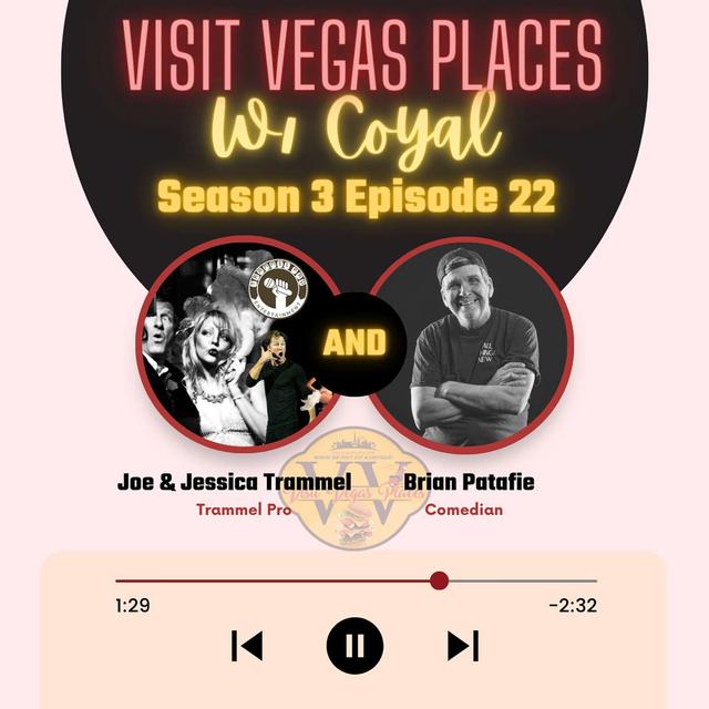 Las Vegas entertainment has its own first family in the industry with Trammel Pro owner, Joe & Jessica Trammel - podcast episode cover