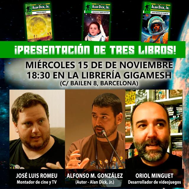 #24 Presentación triple en Gigamesh - «Paralelamente», «Viajes en el tiempo low cost» y «¡Vaya mierda de planeta!» - podcast episode cover
