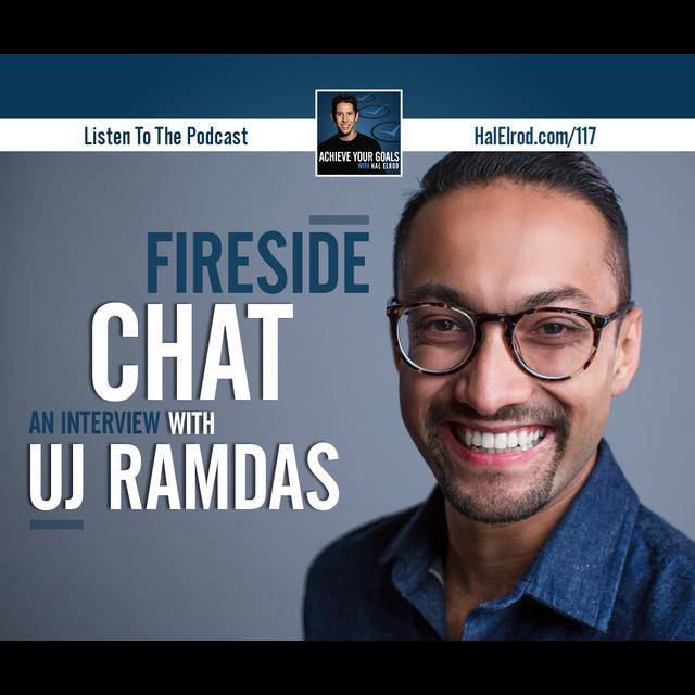 The first ever "Fireside Chat" with Hal Elrod and UJ Ramdas - podcast episode cover