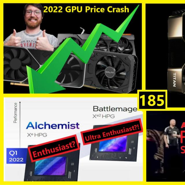 185. 2022 GPU Crash, ARC, Lovelace v RDNA 3, DLSS 3 v FSR 3 | Dawid Does Tech Stuff - podcast episode cover