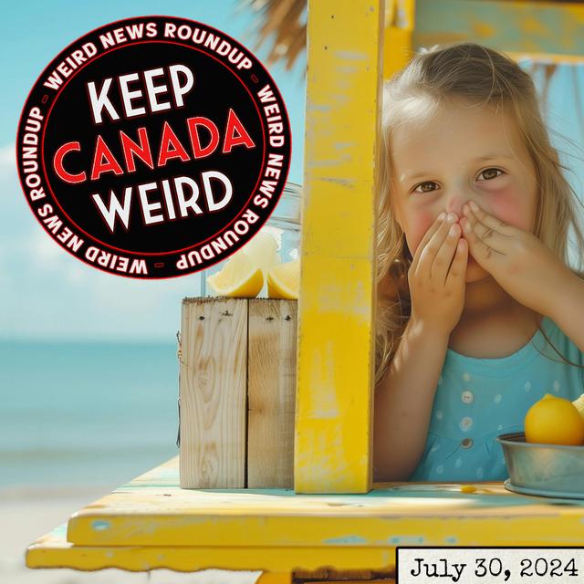 KEEP CANADA WEIRD - July 30, 2024 - lemonade stand, Taylor Swift Way, Wasaga beach poop - podcast episode cover