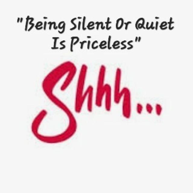 S4/Ep.8 ”Being Silent Or Quiet Is Priceless...Shhh” - podcast episode cover