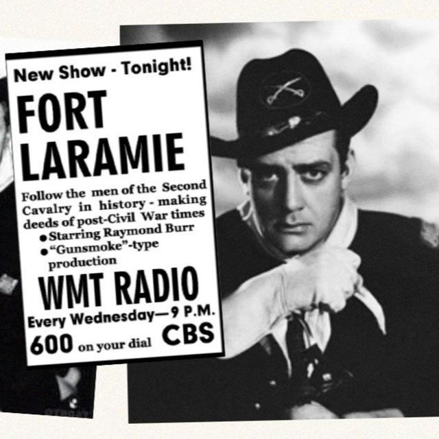 Gunsmoke Podcast 1956-03-25 #207 Hanging Man and Raymond Burr Podcast - Fort Laramie 1956-03-25 ep10 The Coward by John Dunkel - podcast episode cover