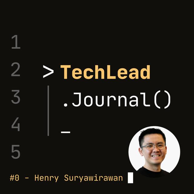 Welcome to Tech Lead Journal with Henry Suryawirawan - podcast episode cover