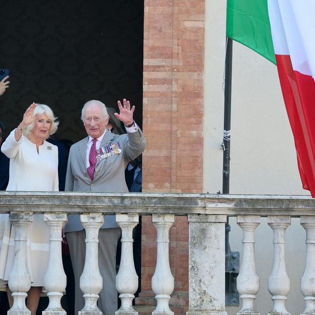 Pod Save the King in Italy: the "pizza and pasta" of King Charles and Queen Camilla's four-day state visit - podcast episode cover