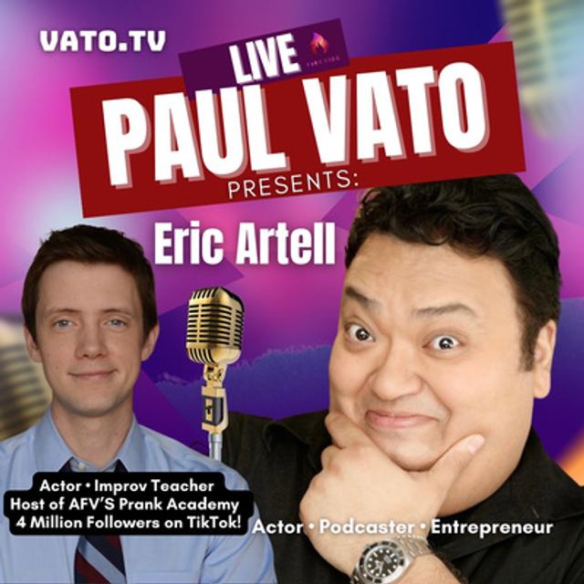 Actor And Improv Comedy Teacher Extraordinaire, With 4 MILLION+ TikTok Followers, Shares Some Of His Social Media Secrets & Discusses Hosting AFV's Prank Academy. Meet Eric Artell. - podcast episode cover
