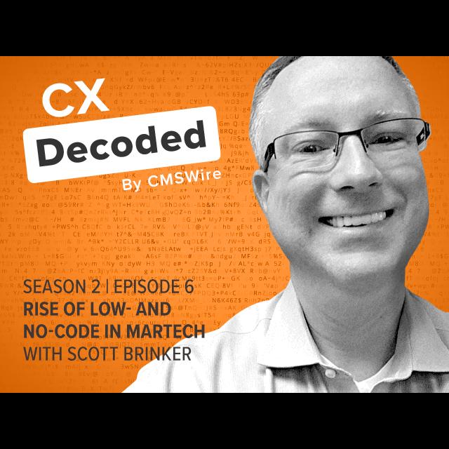 Scott Brinker on Rise of Low- and No-Code in Marketing and Customer Experience - podcast episode cover
