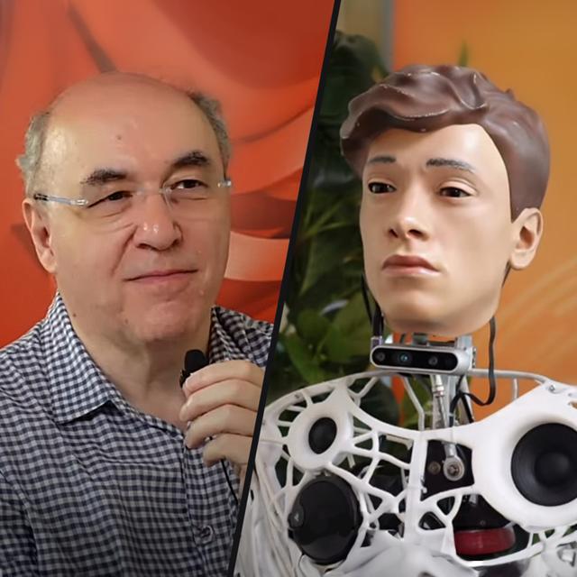 A Conversation Between a Robot and Stephen Wolfram (July 8, 2024) - podcast episode cover