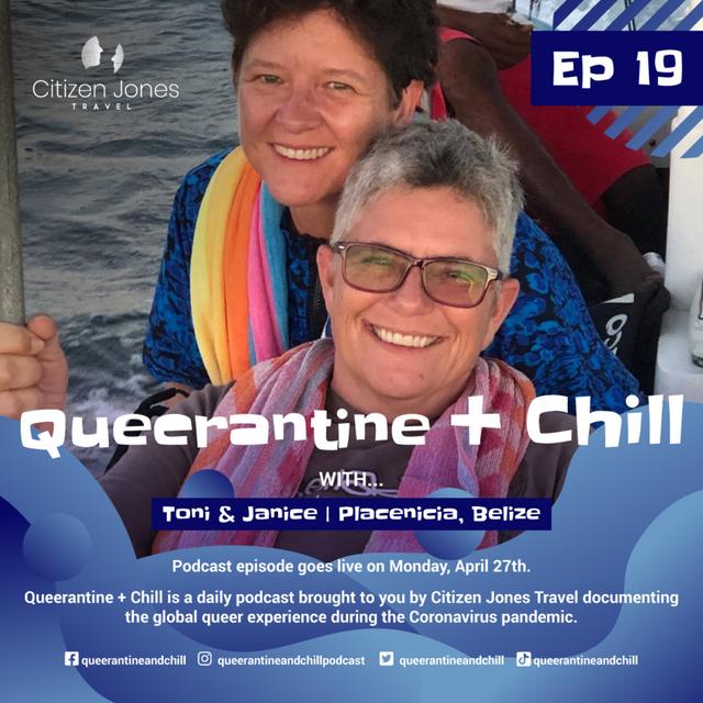 retired non-profit leaders Toni & Janice in Placencia, Belize. - podcast episode cover