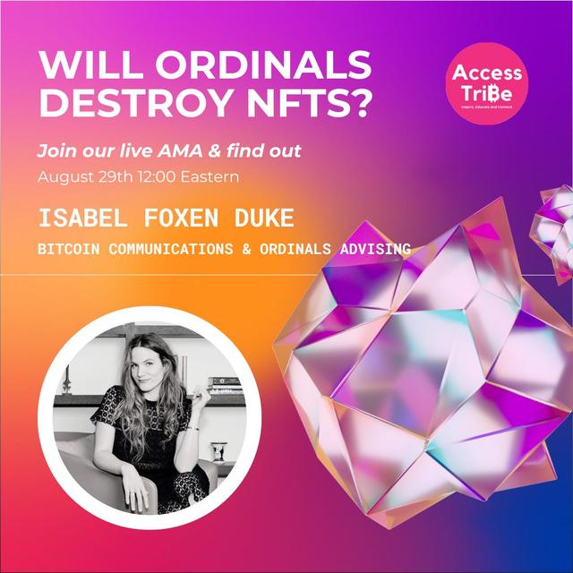 AT27 - Isabel Foxen Duke, Will Ordinals Destroy NFTs? - podcast episode cover