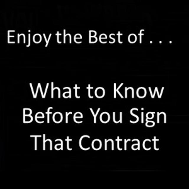 What to Know Before you Sign That Contract - podcast episode cover