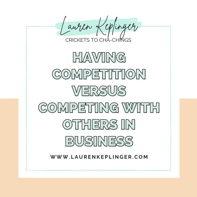 147. Having competition versus competing with others - podcast episode cover