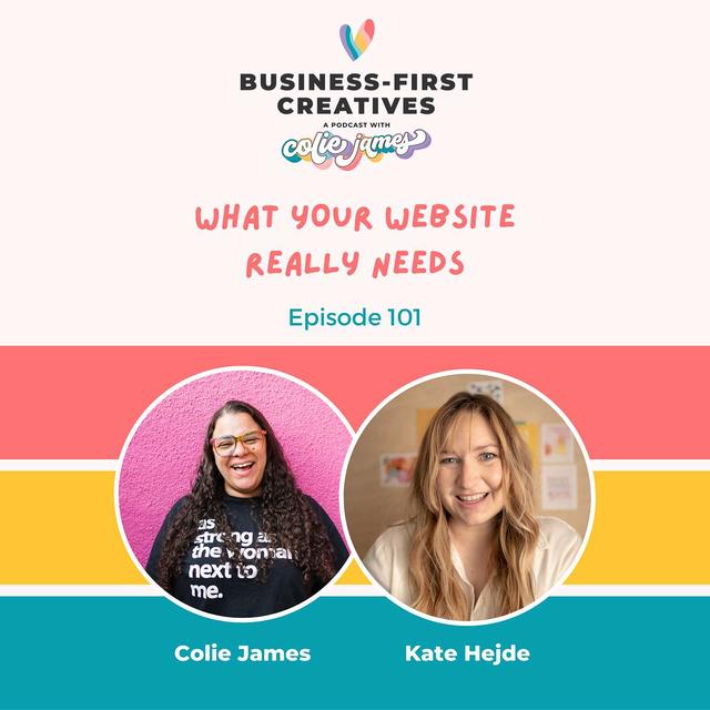 What Your Website Really Needs with Kate Hejde - podcast episode cover