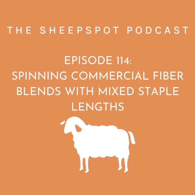 Episode 114: Spinning Commercial Fiber Blends with Mixed Staple Lengths - podcast episode cover