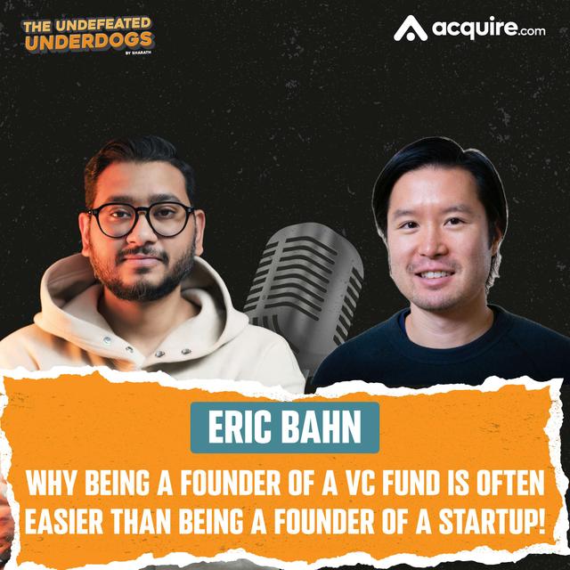 Eric Bahn - Why being a founder of a VC fund is often easier than being a founder of a startup! - podcast episode cover