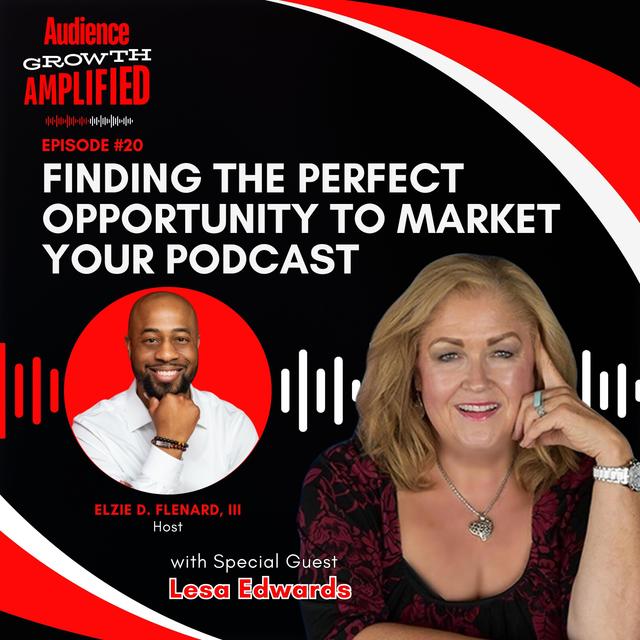 Finding the Perfect Opportunity to Market Your Podcast with Lesa Edwards - podcast episode cover
