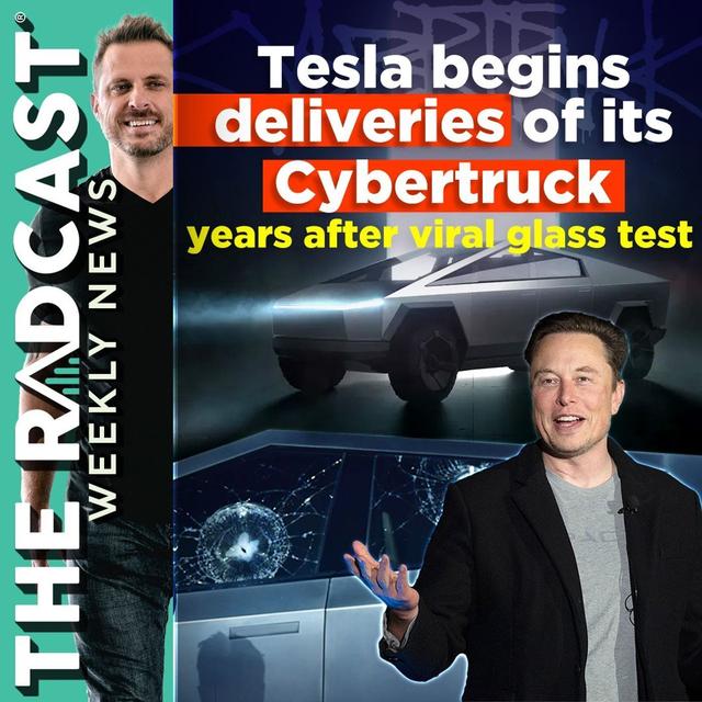 The Week of December 08, 2023 Marketing and Business News: Tesla Begins Deliverables of its Cybertruck Years After Viral Glass Test - podcast episode cover