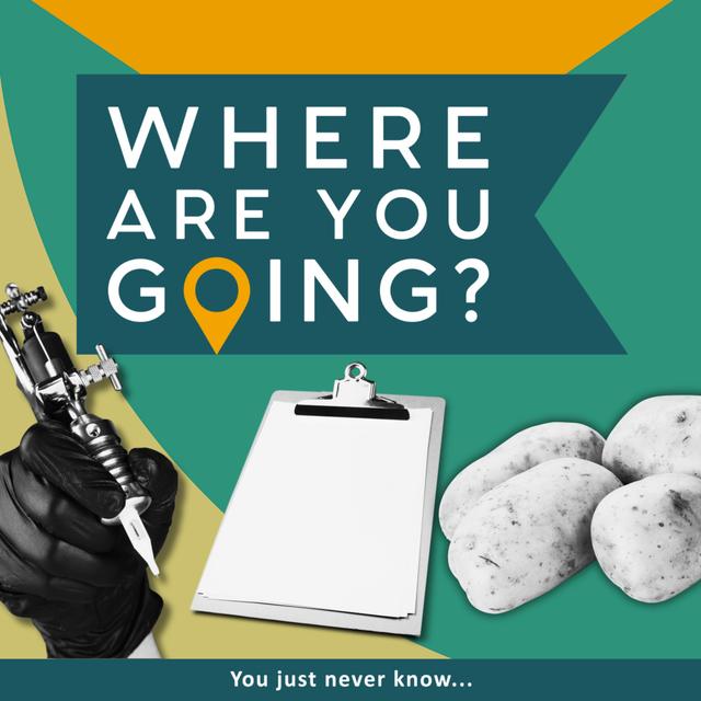 A Tattoo, some potatoes and a clipboard - podcast episode cover
