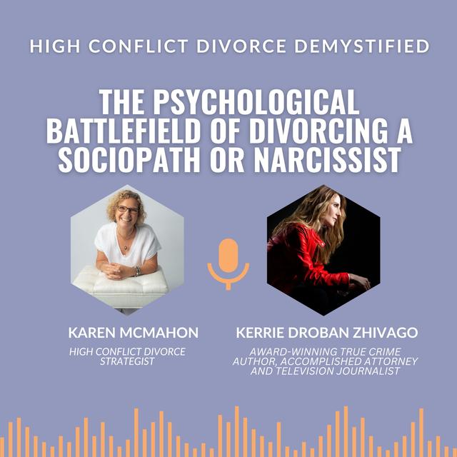 HC Divorce Demystified: Navigating the Storm: The Psychological Battlefield of Divorcing a Sociopath or Narcissist with Kerrie Droban-Zhivago - podcast episode cover