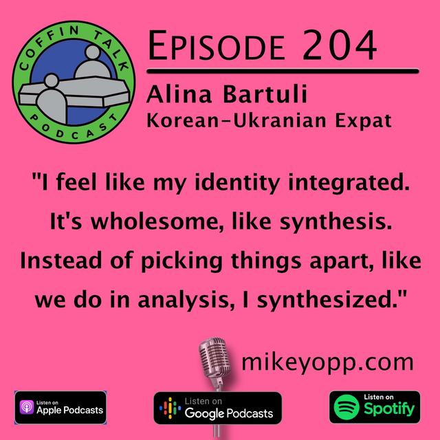 #204 - Korean-Ukranian Expat - Alina Bartuli - podcast episode cover
