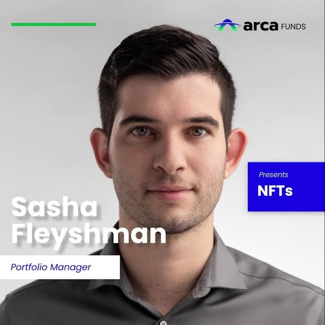 Sasha Fleyshman - Arca NFT portfolio manager - NFT gaming - podcast episode cover