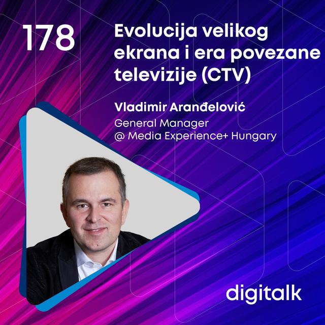 Evolucija velikog ekrana i era povezane televizije (CTV) I Vladimir Aranđelović I DigiTalk EP 178 - podcast episode cover