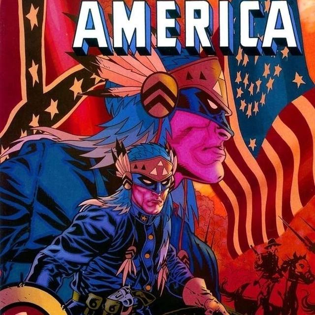 What if Captain America fought in the Civil War (the one from US history) + other tales of Cap in American History? Plus a history of bicentennial comics! - podcast episode cover