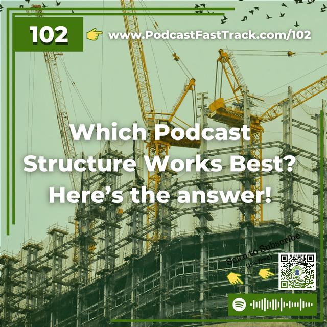 102: Which Podcast Structure Works Best? Here’s the answer! - podcast episode cover
