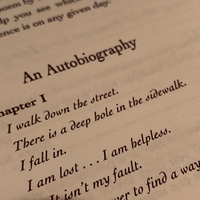 Episode 47: An Autobiography In Five Short Chapters - podcast episode cover