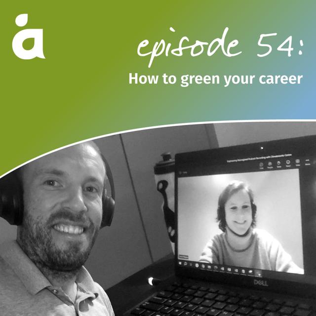 How to green your career - podcast episode cover