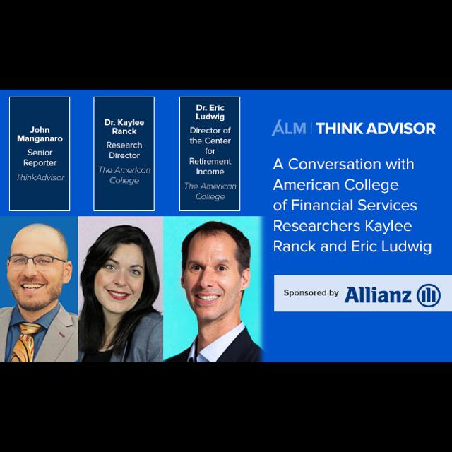 A Conversation with American College of Financial Services Researchers Kaylee Ranck & Eric Ludwig - podcast episode cover