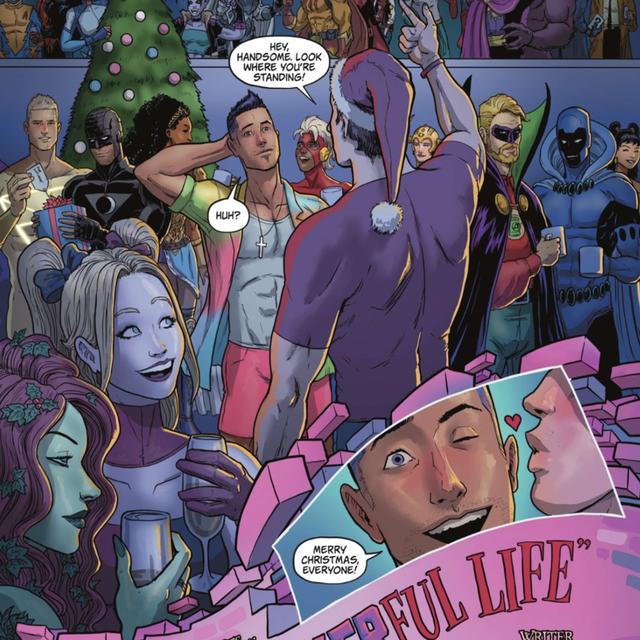 What If Extraño showed Bunker the former Teen Titan a world without him, before heading to a JLQ Christmas party? (from DC Comics 'Twas The Mite Before Christmas 2023 Holiday Special) - podcast episode cover
