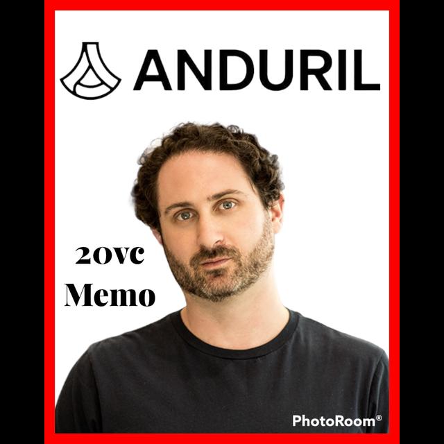 20VC: The Anduril Memo: Founders Fund's Brian Singerman on What Makes Palmer Luckey One of the Greatest Innovators in History, Why It Is BS The DOD Do Not Want To Work With Silicon Valley & Why in Venture You Have To Play A Different Game to the Hedge Fun - podcast episode cover