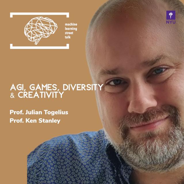 #81 JULIAN TOGELIUS, Prof. KEN STANLEY - AGI, Games, Diversity & Creativity [UNPLUGGED] - podcast episode cover