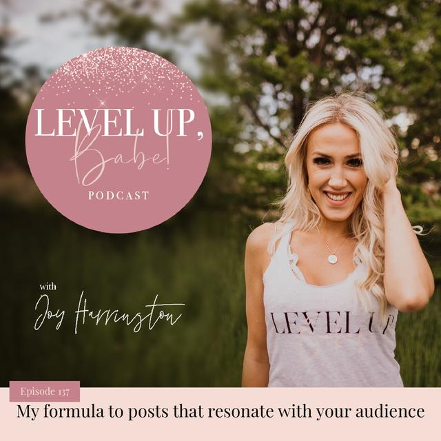 137. My formula to posts that resonate with your audience - podcast episode cover