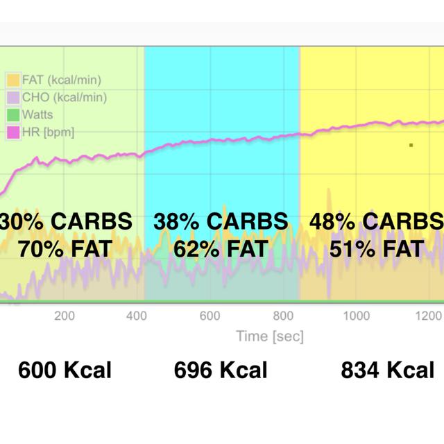 Knowing how much carbs and fat you burn below FTP is essential for a great race. This can be trained.  - podcast episode cover