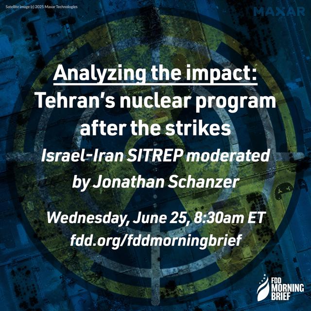 FDD Morning Brief | SITREP feat. Lt. Col. (Ret.) Jonathan Conricus and Bradley Bowman, moderated by Jonathan Schanzer (Jun. 25) - podcast episode cover