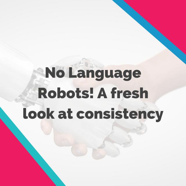 No Language Robots! A fresh look at the concept of consistency - podcast episode cover