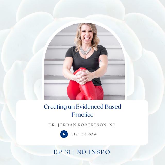 Ep 31 | Leveling Up Your Evidenced Based Practice with Dr. Jordan Robertson, ND - podcast episode cover