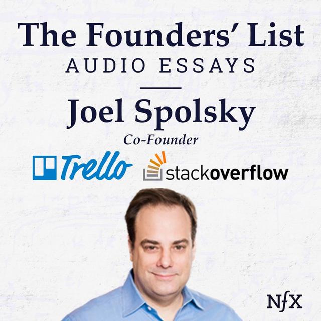 The Founders' List: Joel Spolsky (Co-Founder of Trello & Stack Overflow) on "Strategy Letter I: Ben and Jerry’s vs. Amazon" - podcast episode cover