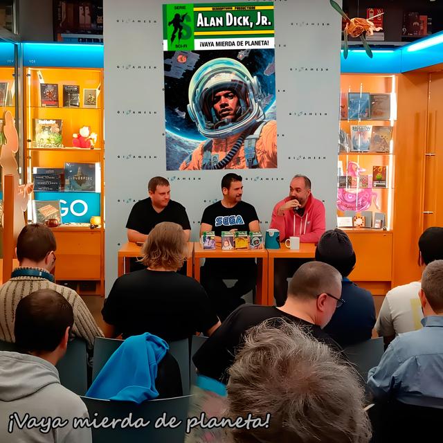 #25 Alfonso M. González (Alan Dick, Jr.), José Luis Romeu y Oriol Minguet hablan de «¡Vaya mierda de planeta!» - podcast episode cover