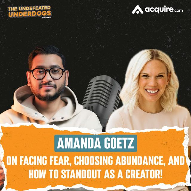 Amanda Goetz - On facing fear, choosing abundance, and how to standout as a creator! - podcast episode cover