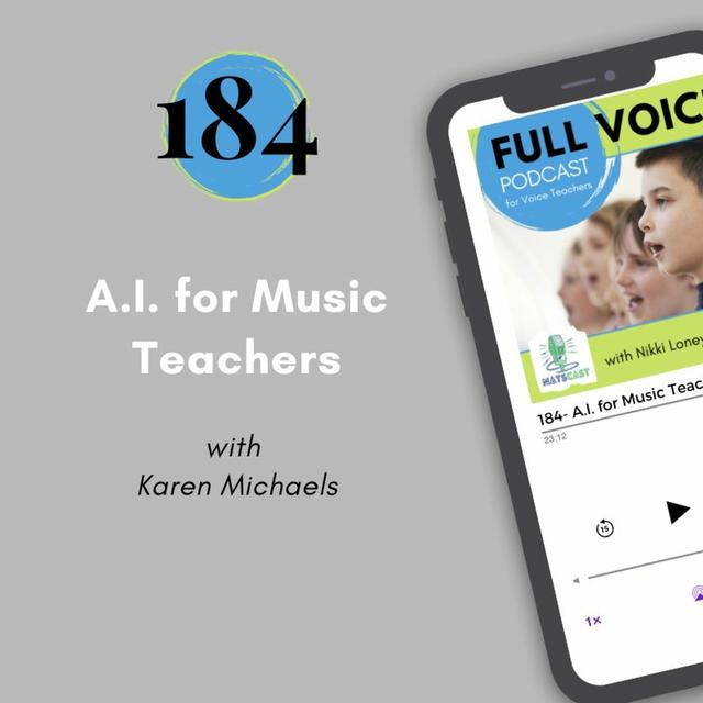 FVPC #184 A.I. for Music Teachers with Karen Michaels - podcast episode cover