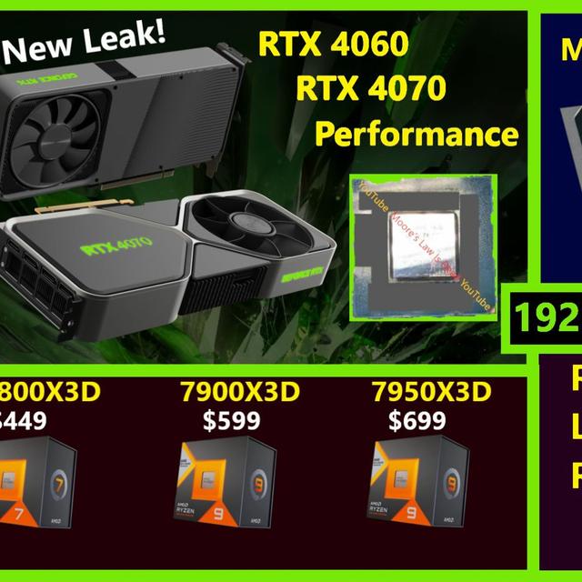 192. RTX 4060 & 4070 Leak, 4090 Laptop Reviews, Zen 4 X3D, Meteor Lake Cancellations - podcast episode cover