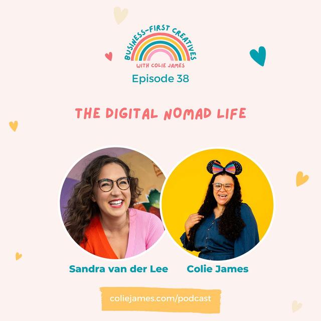 The Digital Nomad Life with Sandra of Damn Copy - podcast episode cover