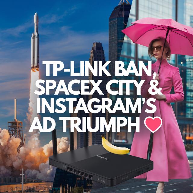 
                    TP-Link Ban, SpaceX City & Instagram's Ad Triumph 
                 - podcast episode cover