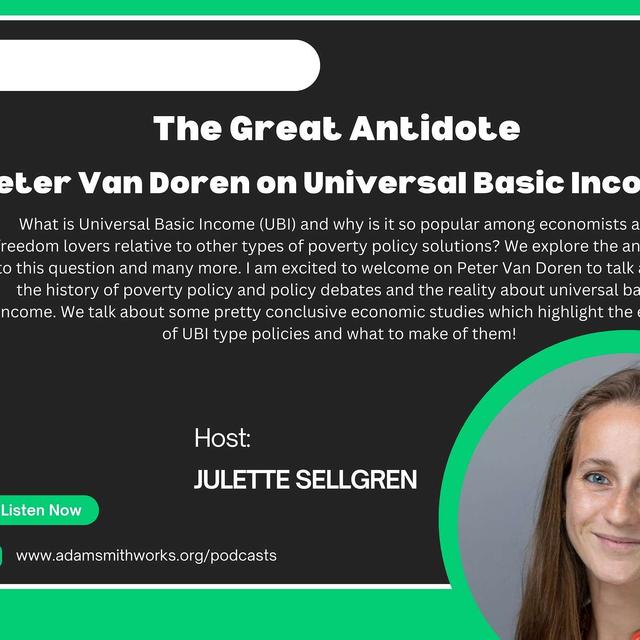 Peter Van Doren on Universal Basic Income - podcast episode cover