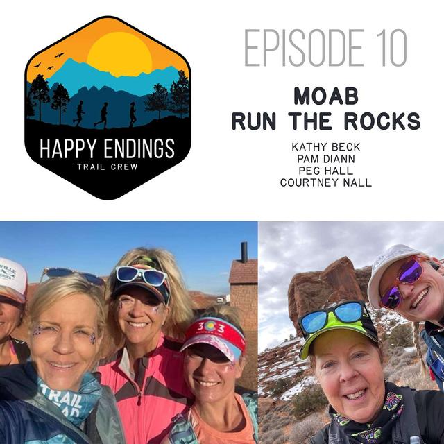 Moab, Run the Rocks with Kathy, Pam, Peg and Courtney - podcast episode cover