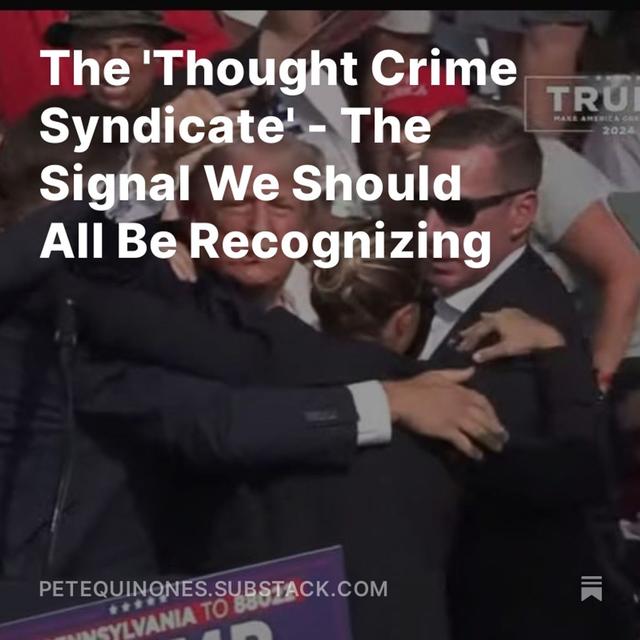 The 'Thought Crime Syndicate' - The Signal We Should All Be Recognizing - podcast episode cover