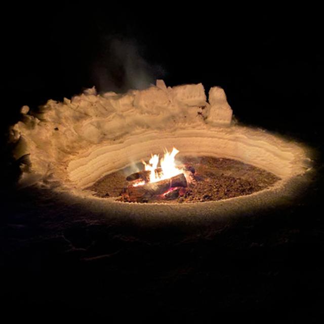 120: Campfire In The Snow Beside Cabin Creek - podcast episode cover